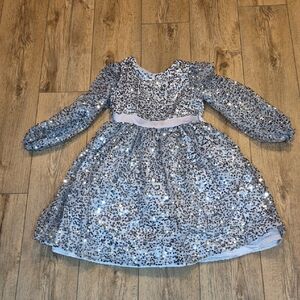 Kensie Girl, Size 10 Silver Sparkle Multilayer Dress, Beautiful, Party Dress